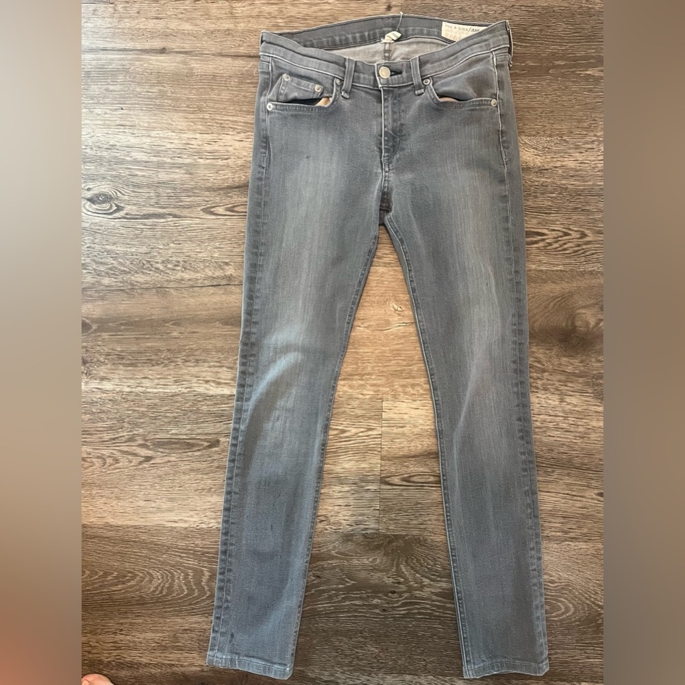 Rag & Bone Skinny Jeans in Grey size 28